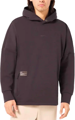 Oakley Black Pullover Hoodie with Solid Logo Patch FOA406361-01N Shop Oakley Black Pullover Hoodie with Solid Logo Patch FOA406361-01N