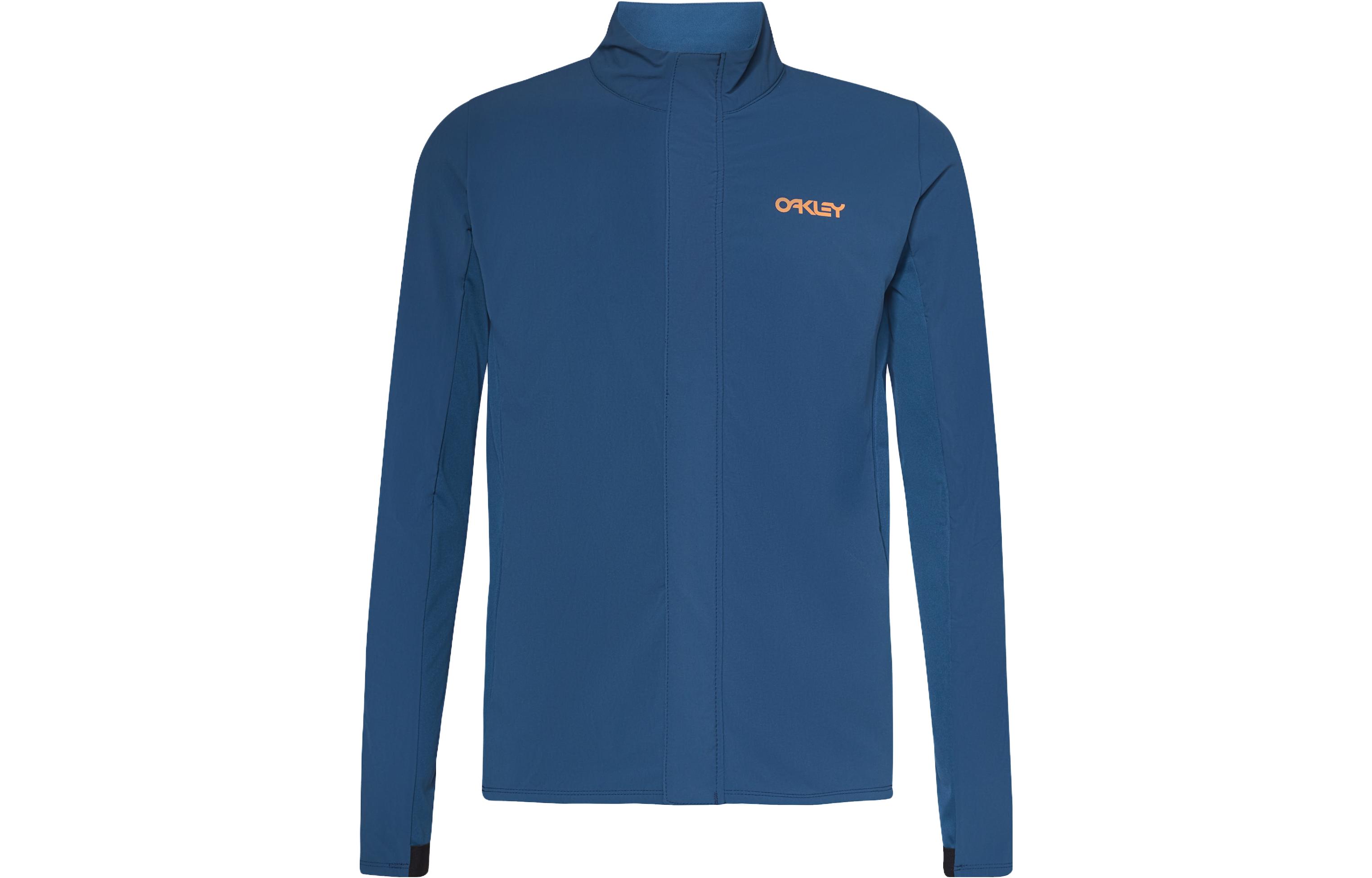 Oakley Blue Stand Collar Casual Zip-Up Jacket FOA403762-6A1