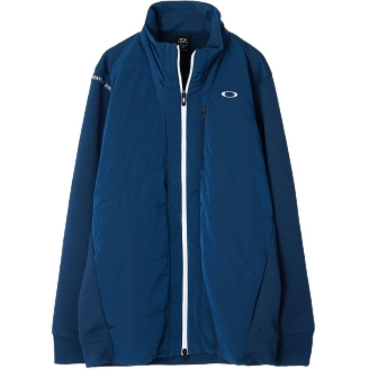 Oakley Blue Zip-Up Stand Collar Jacket FOA405729POSEIDON
