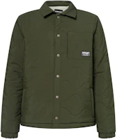 Oakley Casual Button-Up Collar Jacket in Army Green FOA404870-86L Oakley Casual Button-Up Collar Jacket in Army Green FOA404870-86L