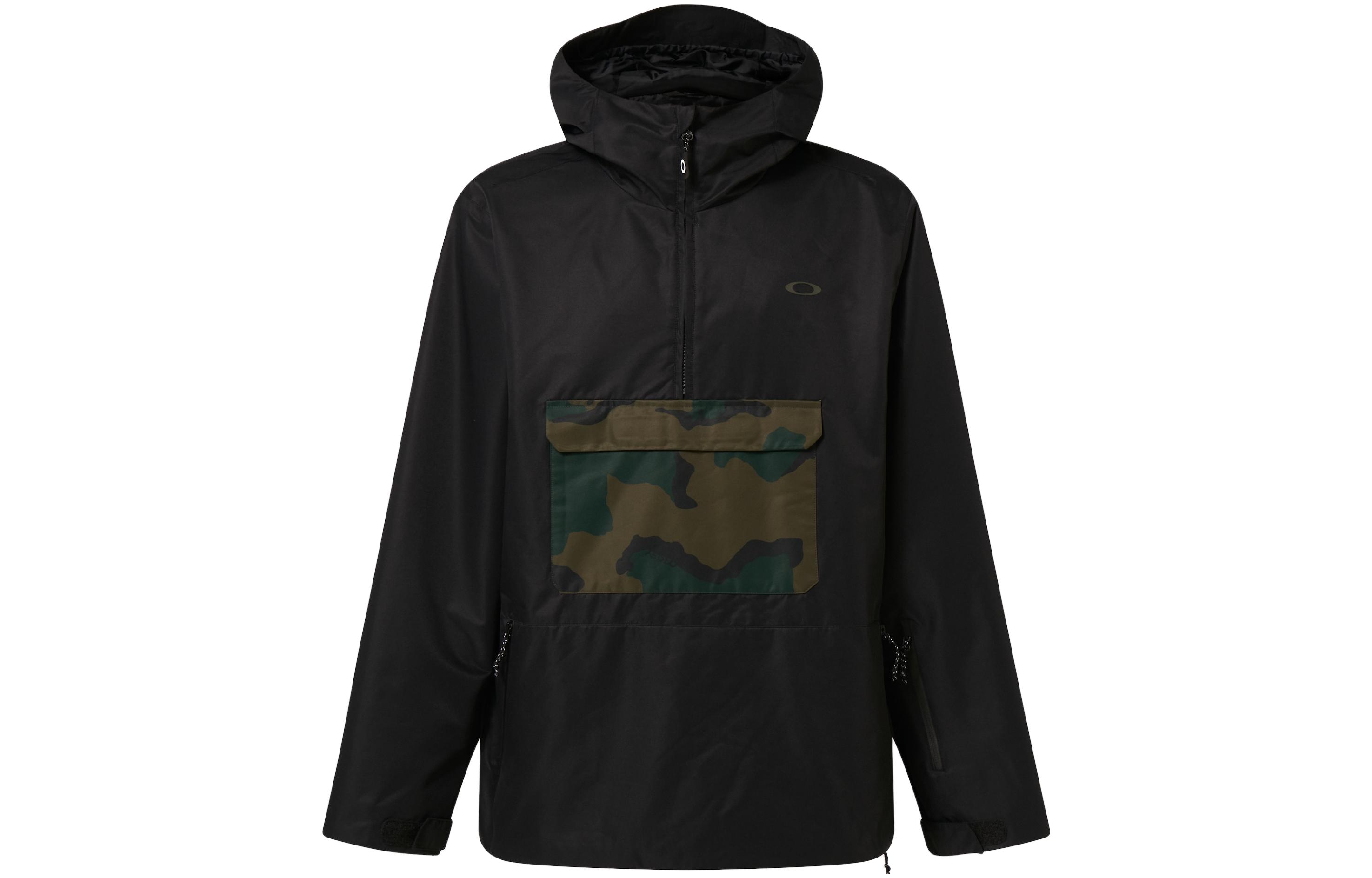 Oakley Casual Patchwork Hooded Jacket - Black FOA404737-02E