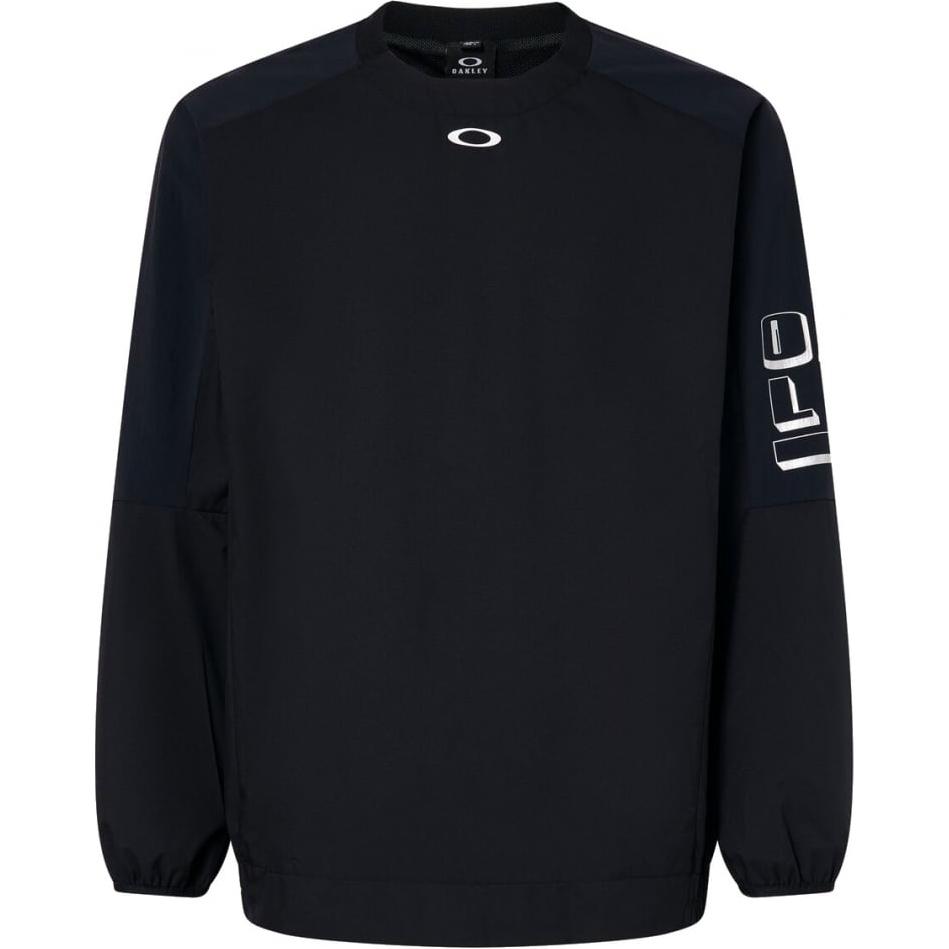 Oakley Crewneck Sweatshirt Black with Logo Letter Print Long Sleeve FOA405814-02E
