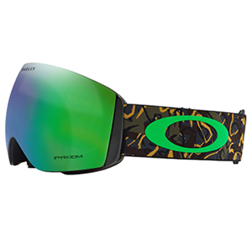 Oakley Flight Deck L Anti-Fog UV Protection Ski Goggles - Jade Green Lens 0OO7074-32 圖 4