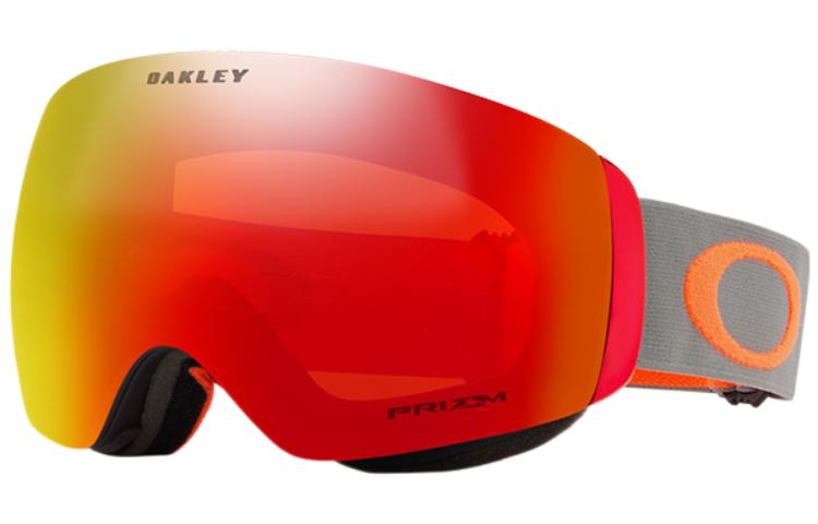 Oakley Flight Deck M Anti-Fog Ski Goggles Prizm Torch Red Unisex for Cloudy Days 0OO7079-25