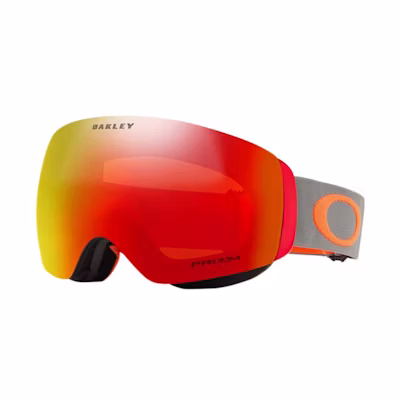 Oakley Flight Deck M Anti-Fog Ski Goggles Prizm Torch Red Unisex for Cloudy Days 0OO7079-25