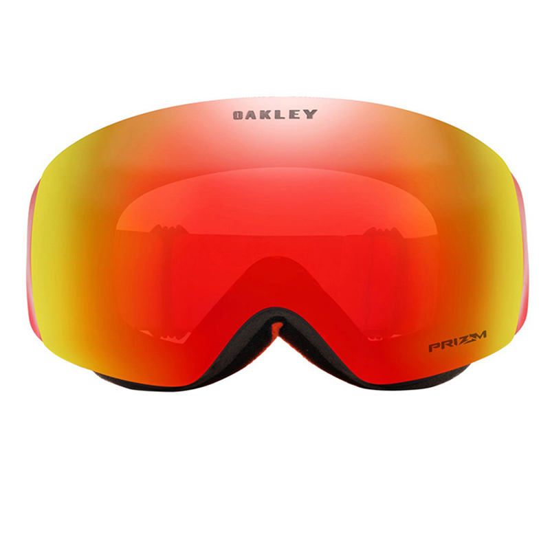 Lookbook Oakley Flight Deck M Anti-Fog Kacamata Ski Prizm Torch Red Unisex untuk Cuaca Mendung 0OO7079-25