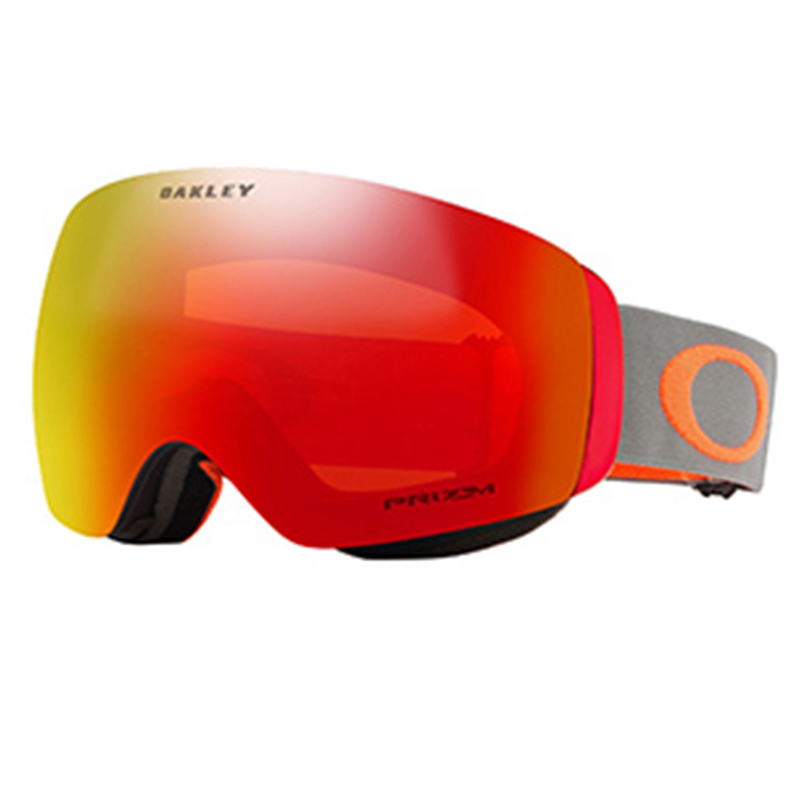 Shop Oakley Flight Deck M Anti-Fog Kacamata Ski Prizm Torch Red Unisex untuk Cuaca Mendung 0OO7079-25