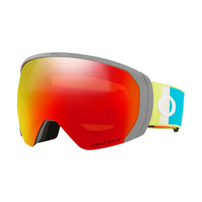 Oakley Flight Path L Red Yellow Anti-Fog Windproof Ski Goggles for Sunny Weather 0OO7110-42