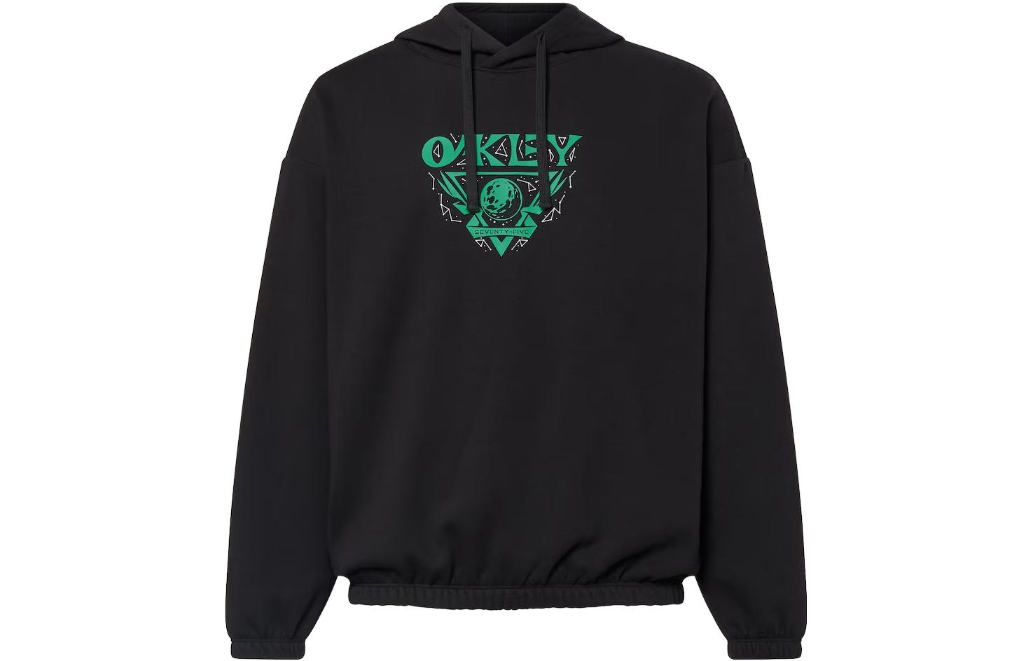 Oakley FW23 Black Hoodie with Front Letter Print FOA404824-02E