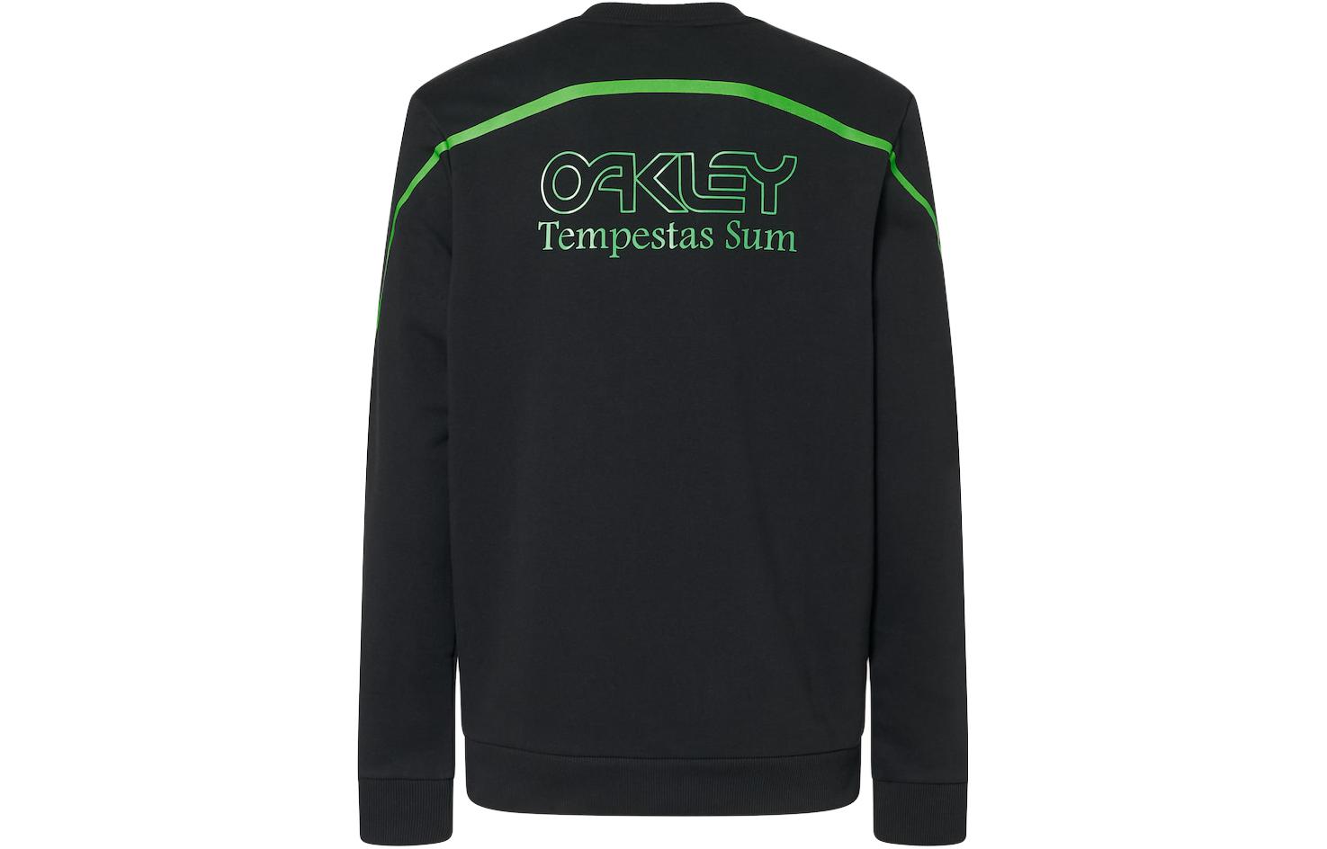 Oakley FW23 Black Letter Graphic Long-Sleeve Crewneck Sweatshirt FOA404863-02E
