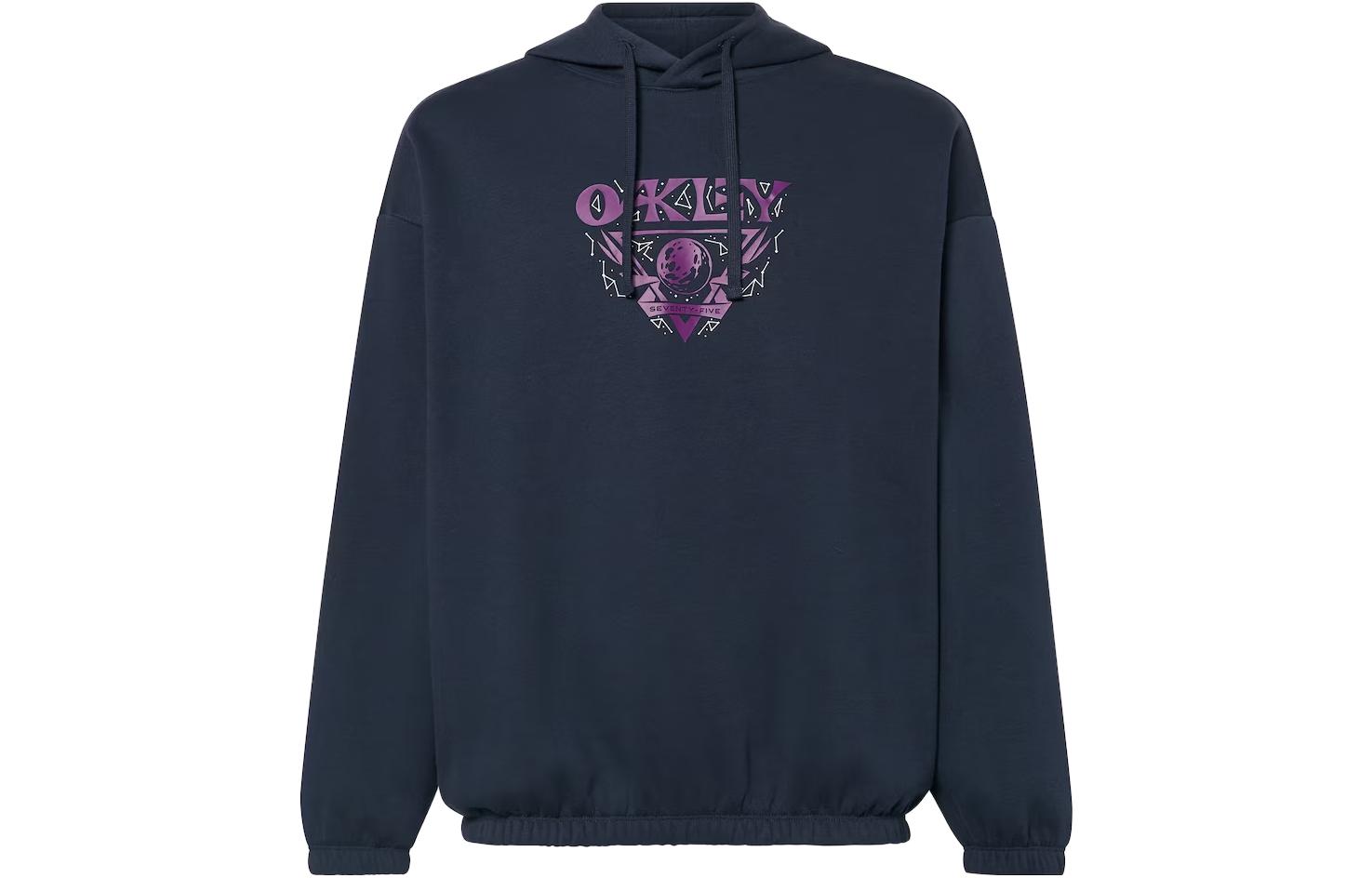 Oakley FW23 Blue Hoodie with Front Letter Print FOA404824-6AC