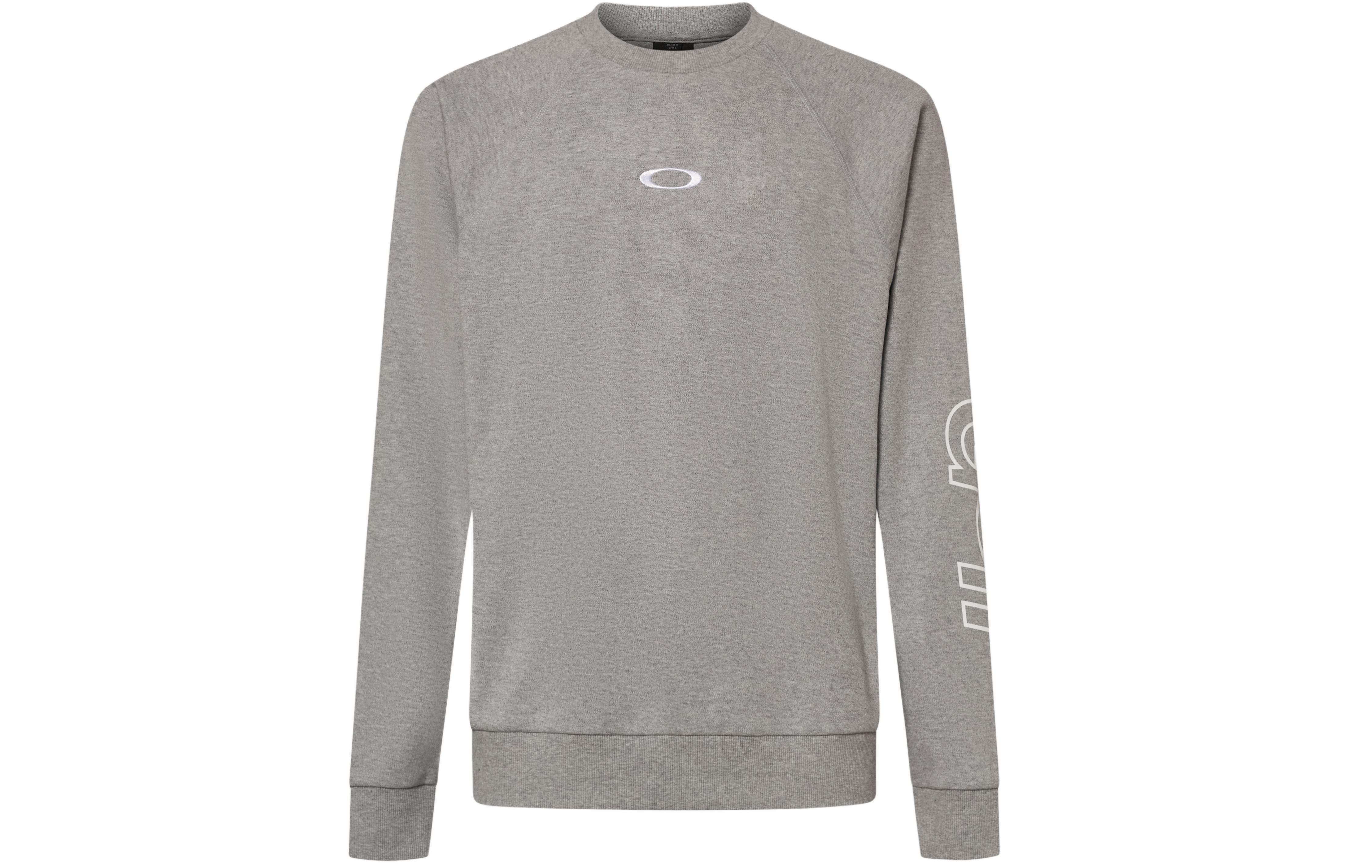 Oakley FW23 Graphic Crewneck Long-Sleeve Sweatshirt Gray FOA404883-28B