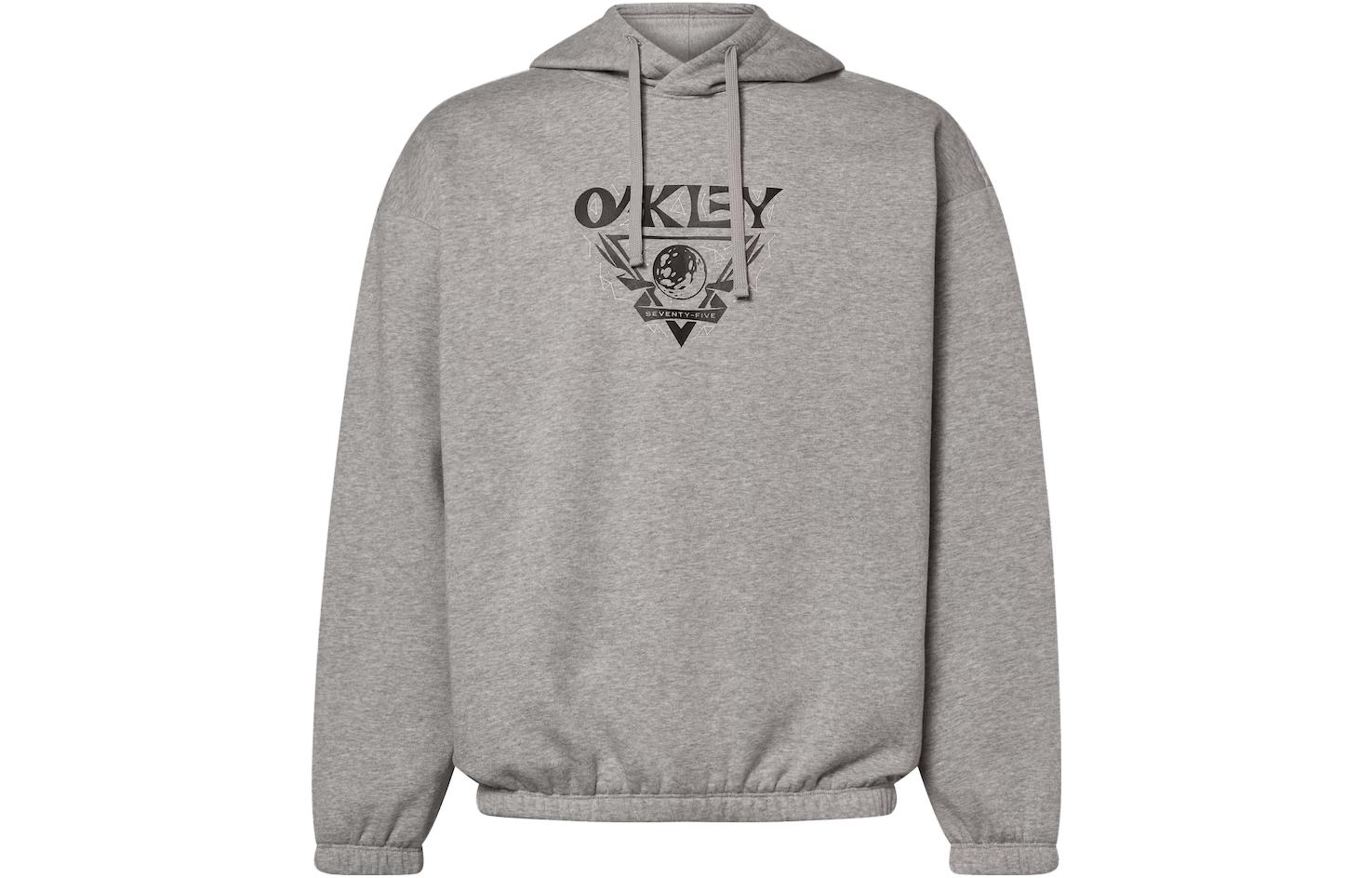Oakley FW23 Gray Hoodie with Front Letter Print FOA404824-28B