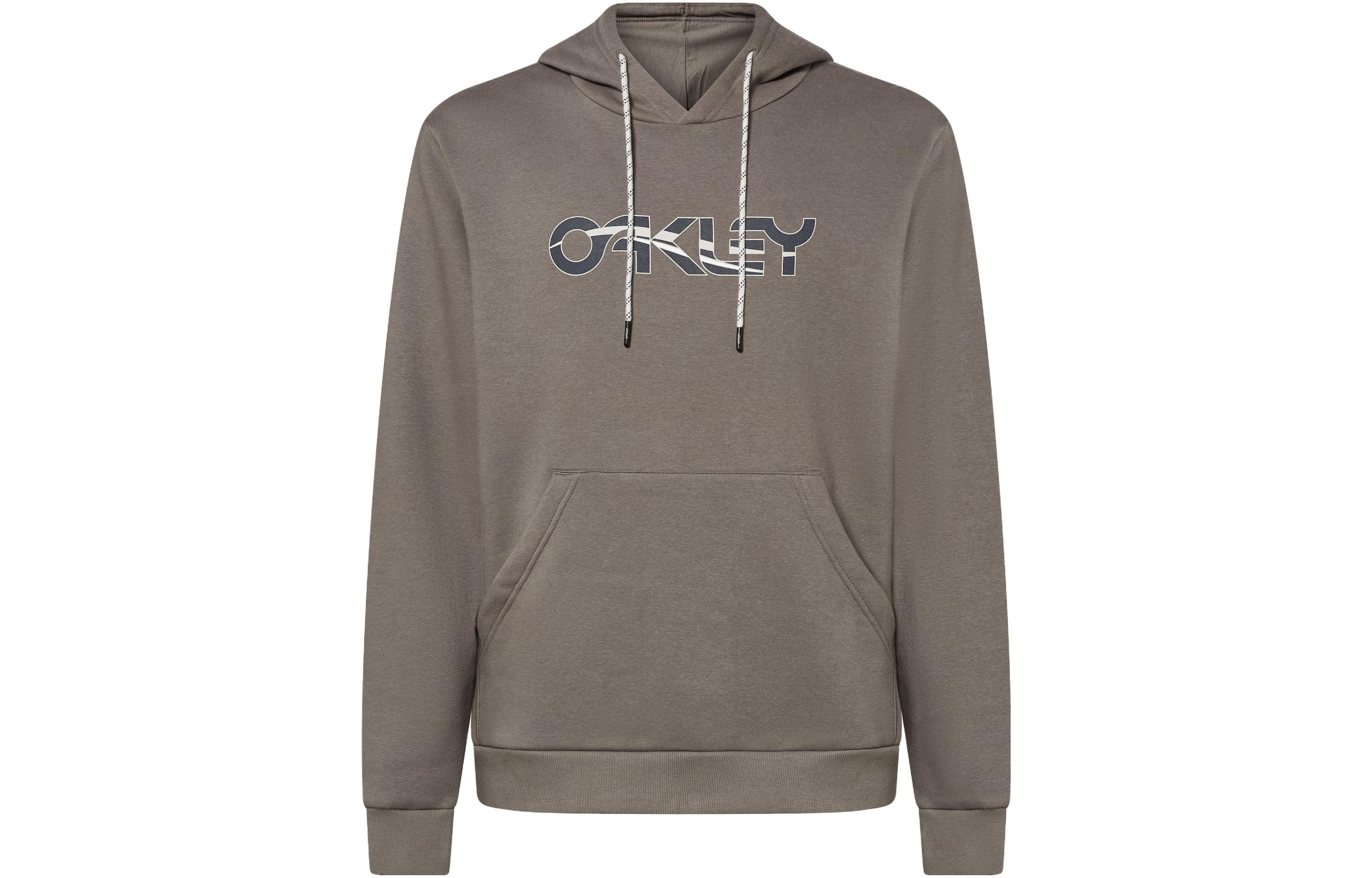 Oakley FW23 Letter Print Hoodie Brown FOA404864-8A7