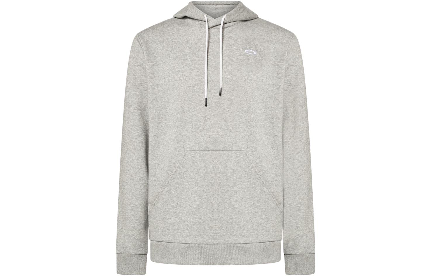 Oakley FW23 Logo Embroidered Hoodie Gray FOA404847-28B