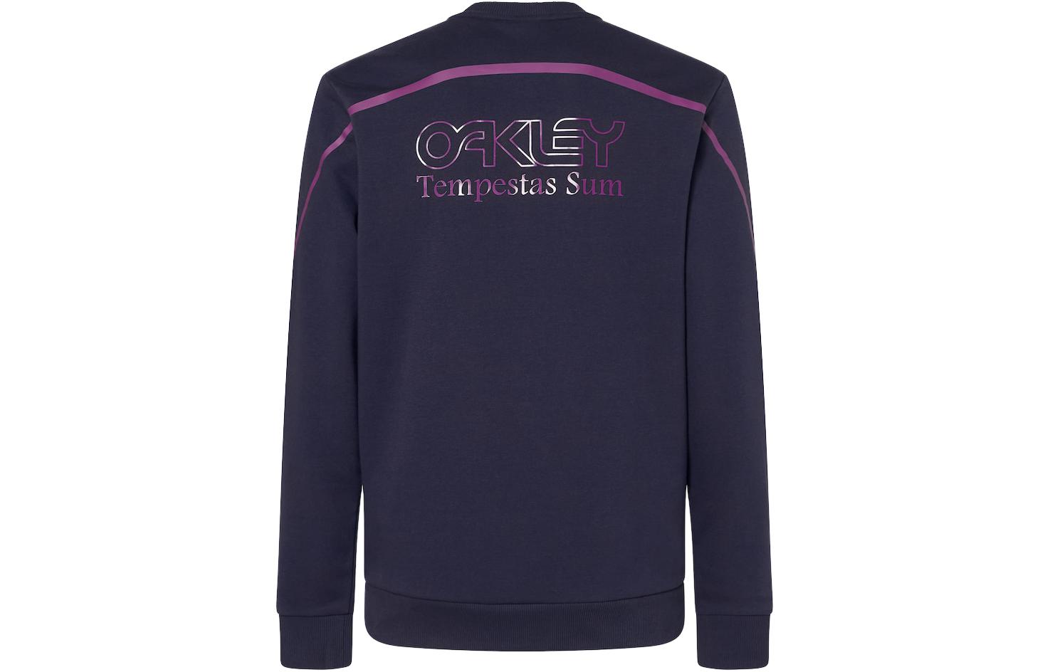 Oakley FW23 Purple Letter Print Crewneck Long Sleeve Sweatshirt FOA404863-6AC