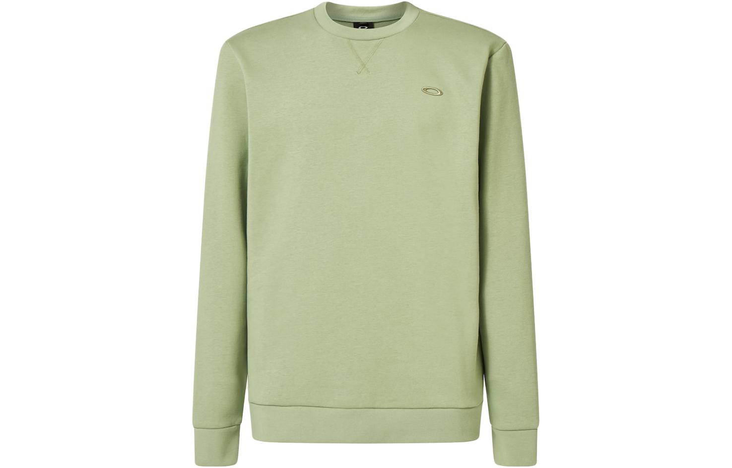 Oakley FW23 Solid Logo Crewneck Long Sleeve Sweatshirt Green () FOA404846-7AN