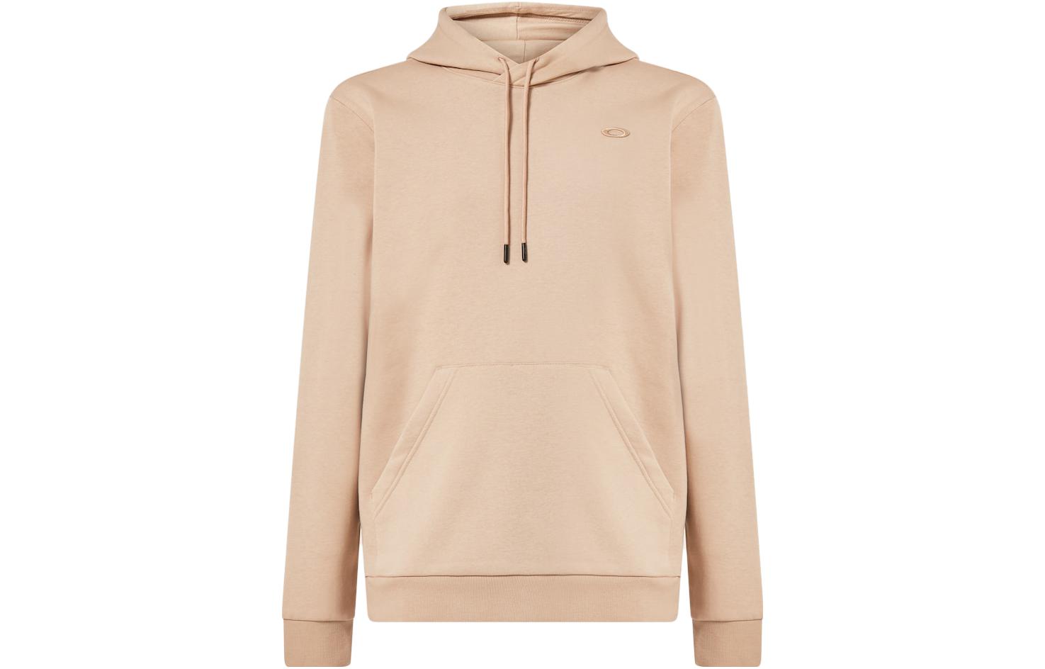 Oakley FW23 Solid Logo Embroidered Drawstring Hoodie Khaki FOA404847-31R