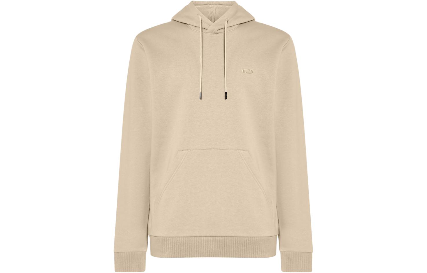 Oakley FW23 Solid Logo Hoodie Khaki Full-Zip Sweatshirt FOA404848-31R