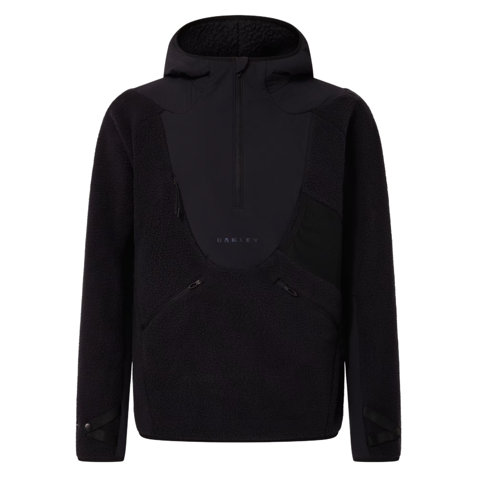 Oakley FW24 Latitude Flex Sherpa Blackout Black Hooded Jacket FOA406149-02E