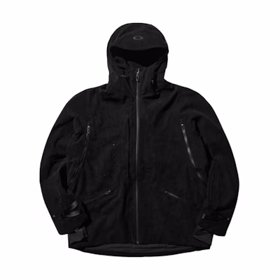 Oakley FW24 Latitude Flex Tech Logo Hoodie Jacket Black FOA406151-02E