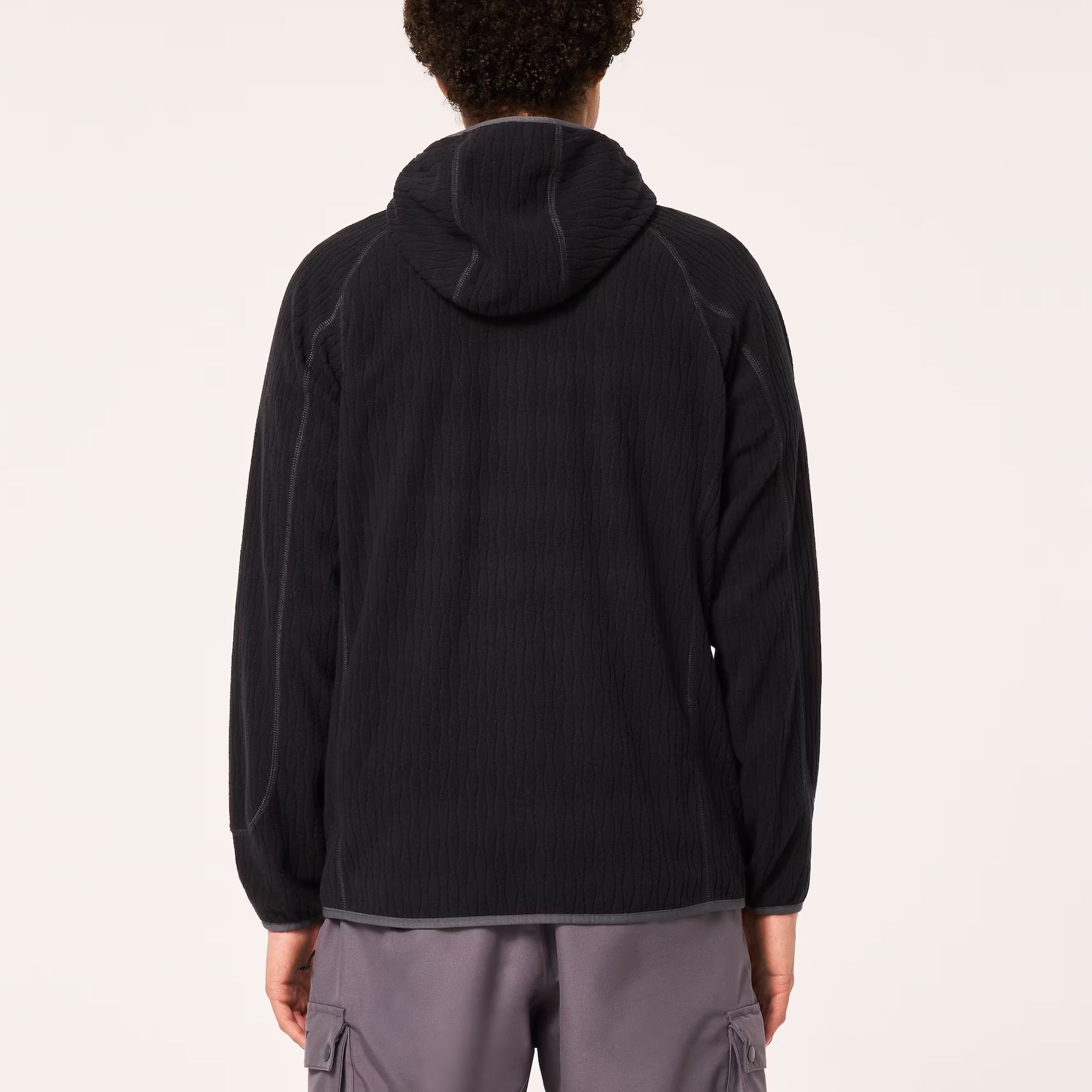 Details for Oakley FW24 Logo Printed Zip-Up Hoodie Jacket Unisex Black FOA404731-02E