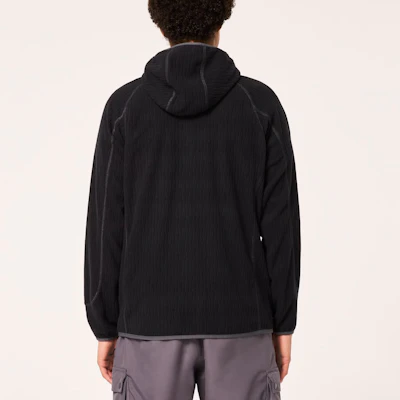 Oakley FW24 Logo Printed Zip-Up Hoodie Jacket Unisex Black FOA404731-02E Details for Oakley FW24 Logo Printed Zip-Up Hoodie Jacket Unisex Black FOA404731-02E