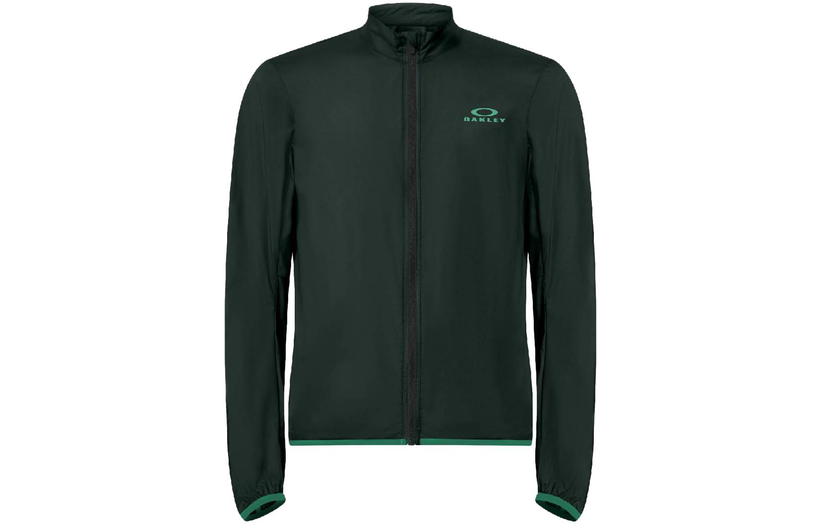 Oakley Green Colorblock Zip-Up Casual Jacket FOA404387-7BC