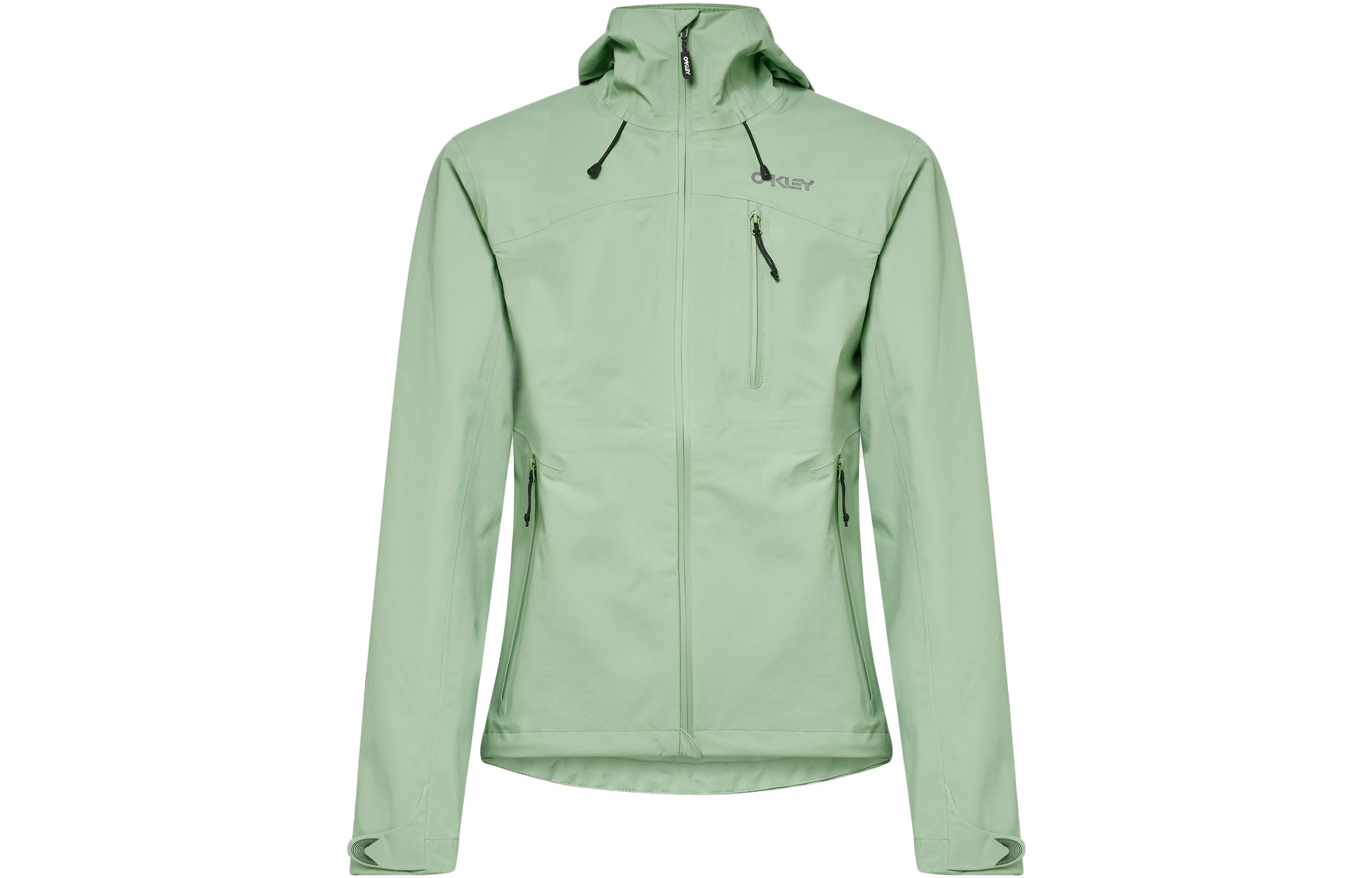 Oakley Green Hooded Casual Lettered Jacket FOA404894-7AN