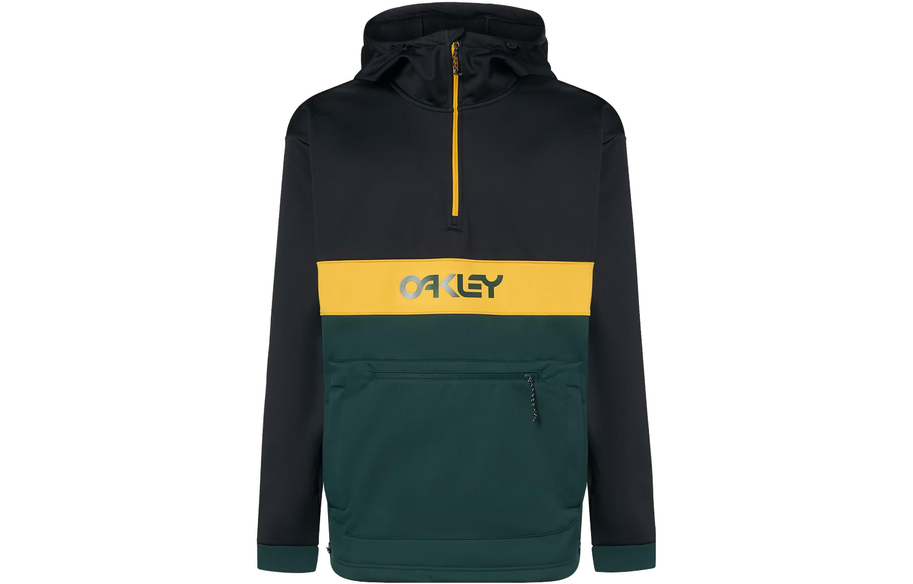 Oakley Hunter Green Logo Print Hoodie Unisex FOA404727-9UD