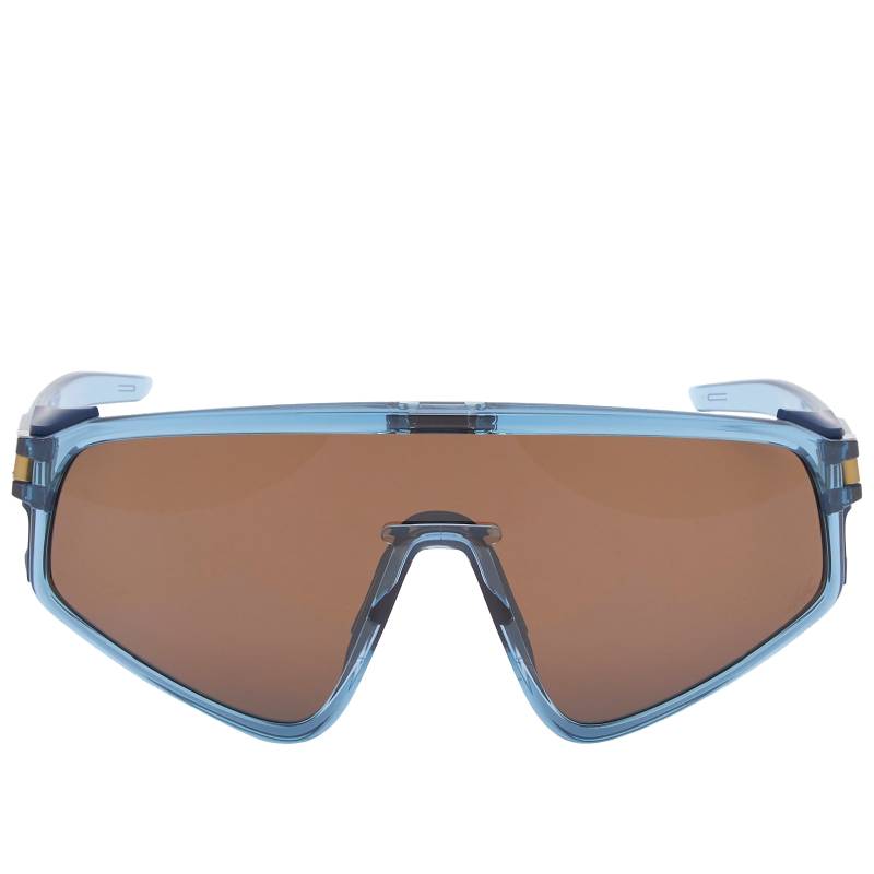 Order Oakley 男款不規則藍色太陽眼鏡附品牌標誌細節 0OO940435940408