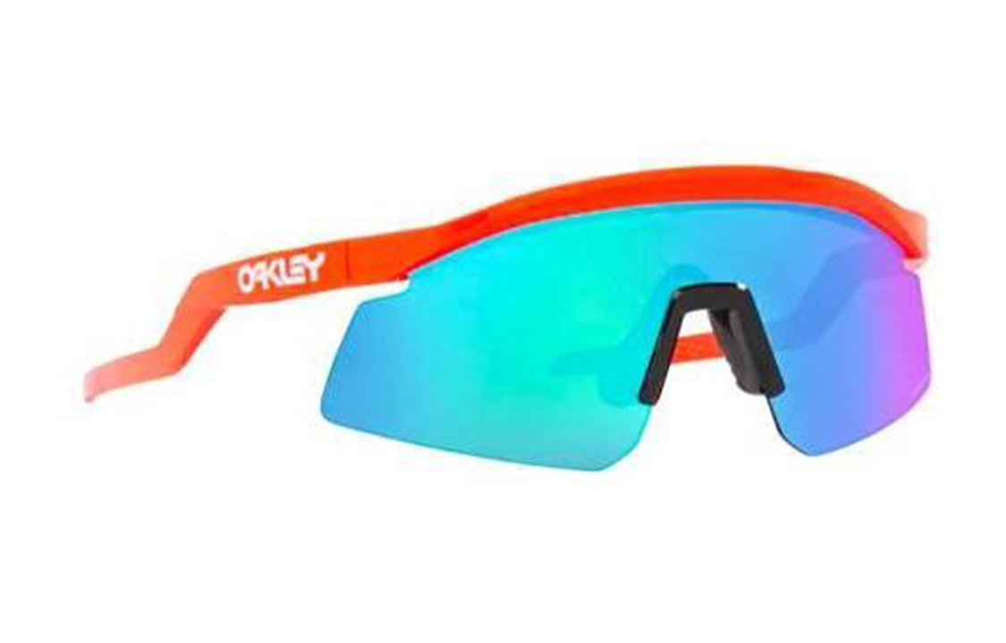 Oakley Irregular Red Sunglasses for Men with Lettered Temples. 0OO9229-06