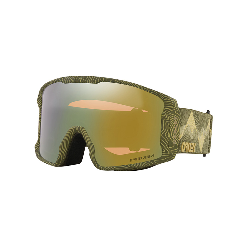 Oakley LINE MINER L Anti-Fog Snow Goggles Unisex Green for Skiing Cloudy Days 0OO7070-E2