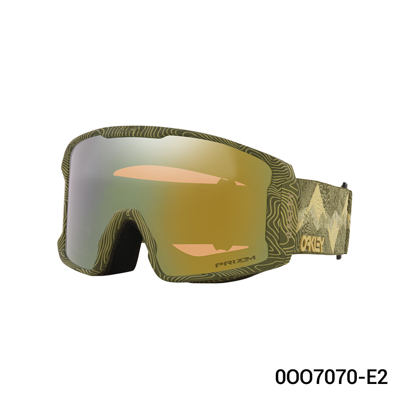 Lookbook オークリー LINE MINER L 曇りの日用スキーゴーグル 防曇 ユニセックス グリーン 0OO7070-E2
