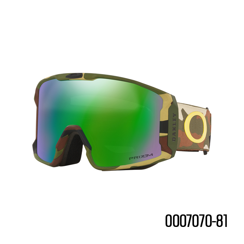 Lookbook Oakley LINE MINER L Kacamata Ski Unisex Lensa Hijau Anti-Fog UV Protection 0OO7070-81
