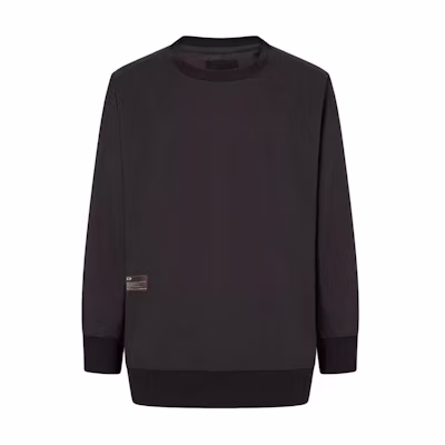 Oakley Logo Crewneck Pullover Long-Sleeve Sweatshirt Black FOA406360-01N