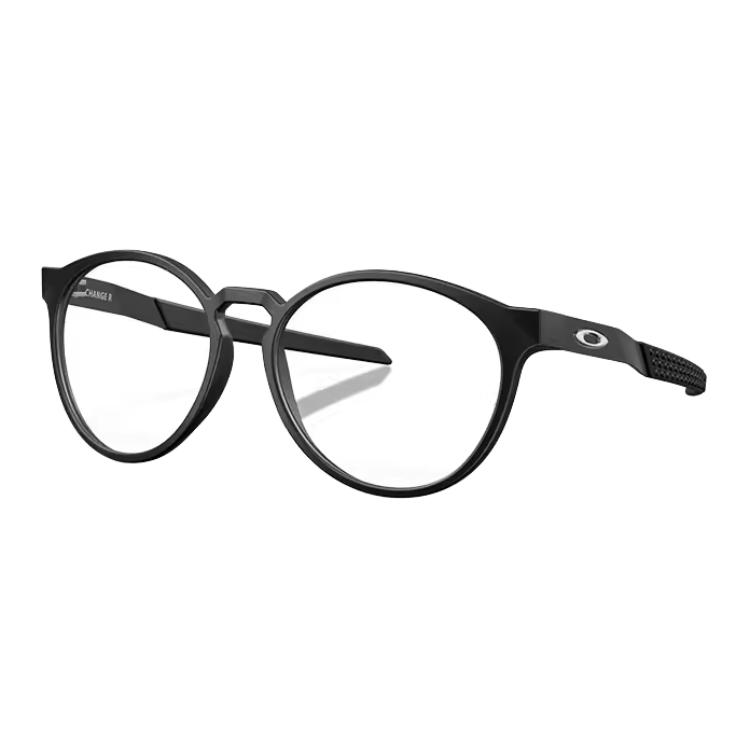 Oakley Logo Oval Optical Frames Unisex Black/Grey/Clear/Dark Black 0OX8184