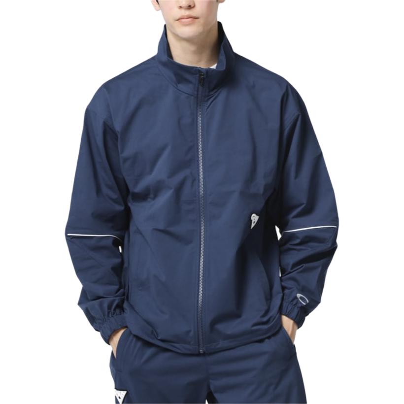 Oakley Navy Blue Zip-Up Stand Collar Loose-Fit Jacket FOA406569-6ZZ