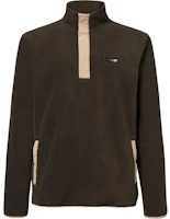 Oakley Olive Long-Sleeve Sweatshirt with Contrast Collar and Lettering FOA403422-86L Oakley Olive Long-Sleeve Sweatshirt with Contrast Collar and Lettering FOA403422-86L