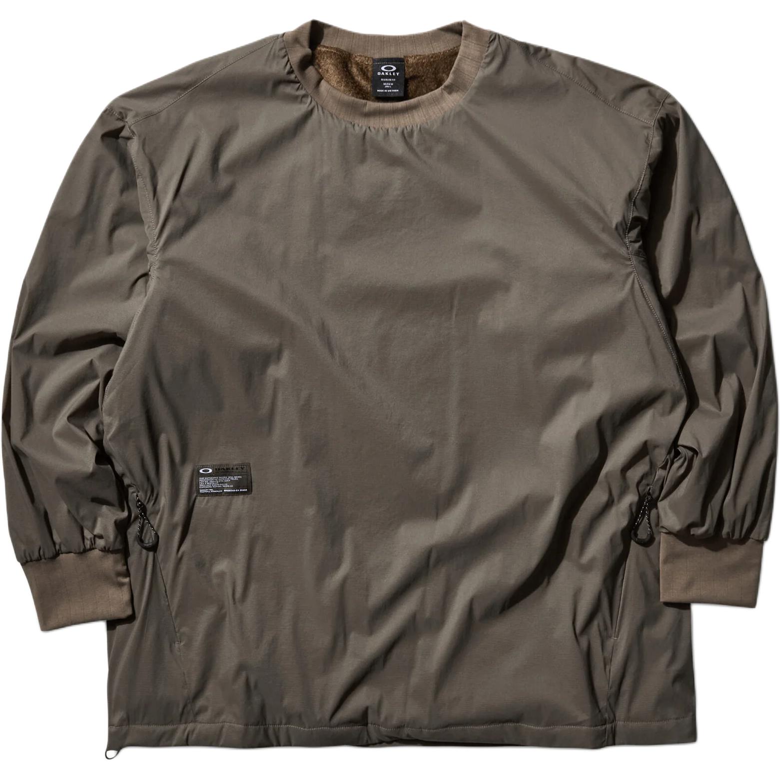Oakley Patch Logo 3/4 Sleeve Crewneck Sweatshirt Grey - FOA406893-279