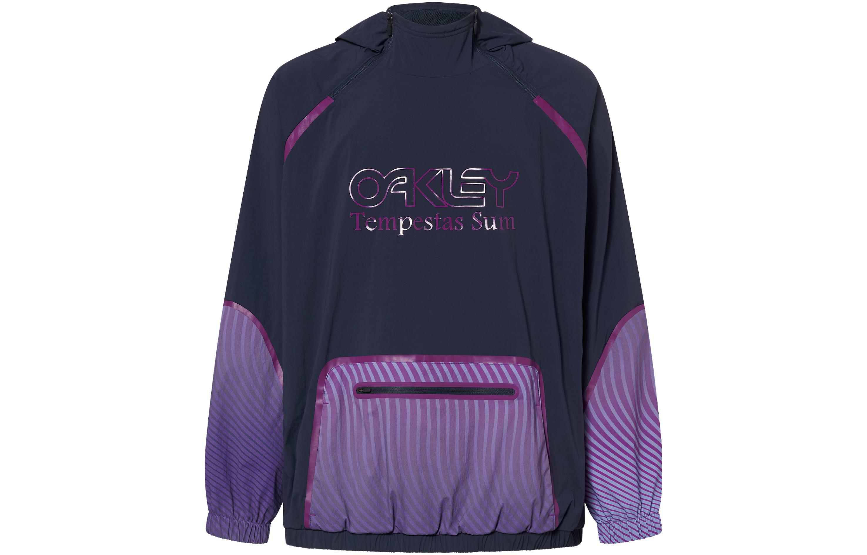 Oakley Printed Hoodie Purple Long Sleeve Sweater FOA404868-6AC