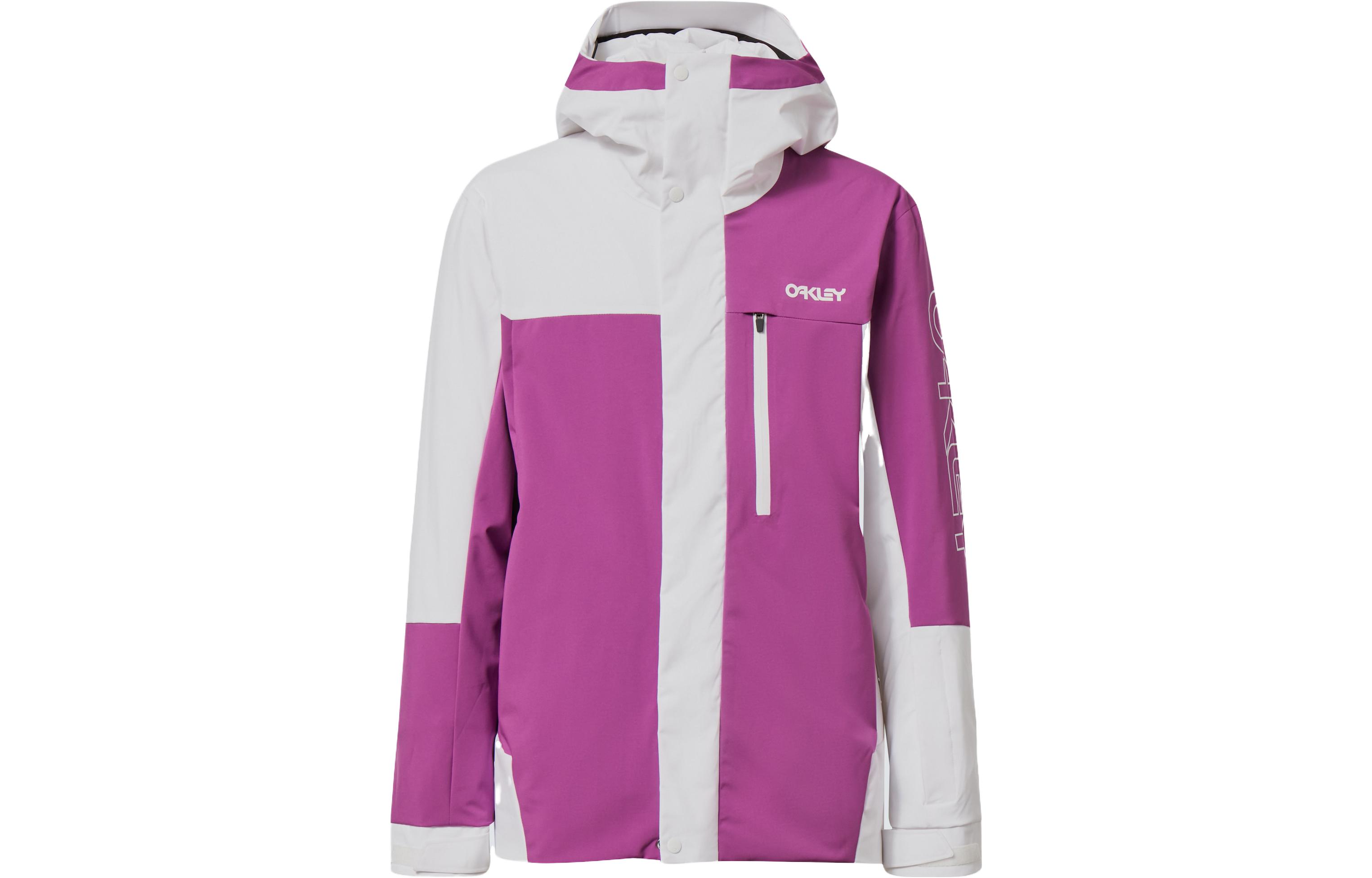 Oakley Purple Colorblock Hooded Zip Jacket FOA403653-9MD