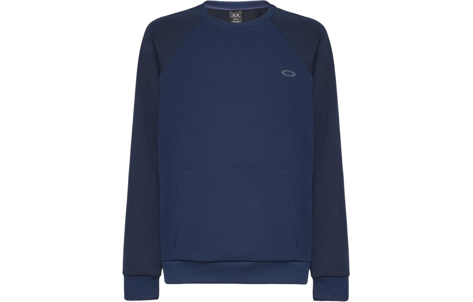 Oakley Ribbed Crewneck Raglan Long Sleeve Sweatshirt Navy Blue FOA403029-6AC