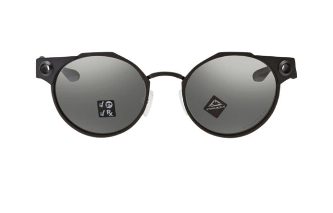 Lookbook Gafas de sol redondas Oakley para hombre - Diseño geométrico, negras OO6046