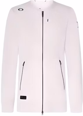 Oakley Solid White Zip-Up Crewneck Long Sleeve Jacket FOA406441-WHITE Buy Oakley Solid White Zip-Up Crewneck Long Sleeve Jacket FOA406441-WHITE