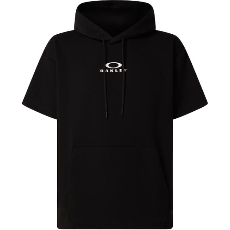 Oakley SS24 Letter Print Hoodie T-Shirt Unisex Black FOA406291-02E