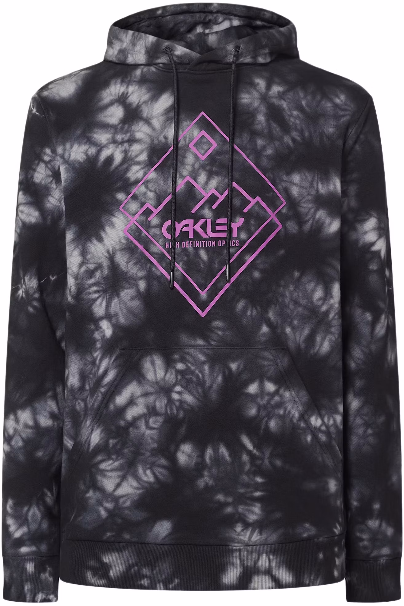 oakley-tie-dye-print-hoodie-with-kangaroo-pocket-black-foa-404009-02-e
