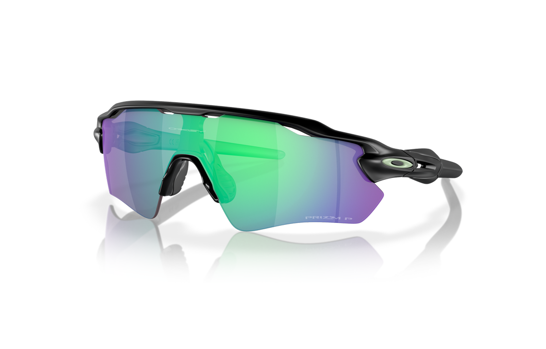 Oakley TR90 Irregular Sunglasses Unisex Black - Letter Logo Design 0OO9208-F0