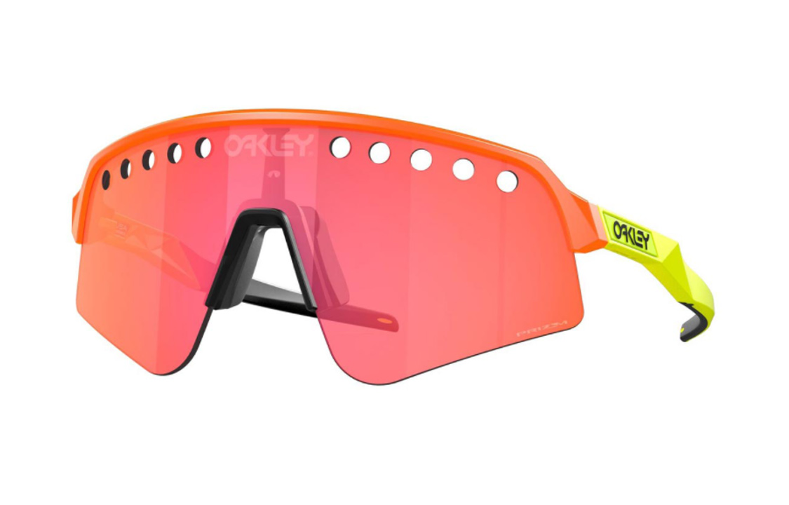 Order Cermin Mata Oval Oakley Unisex Trendy Kerangka Jingga Merah untuk Pasangan. 0OO9465-08