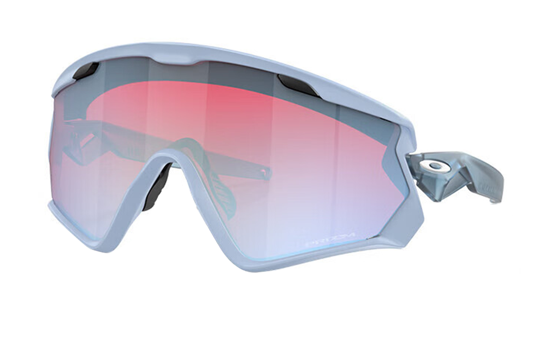 Oakley Unisex Irregular Blue Sunglasses with Rubberized Temples 0OO9418-2745